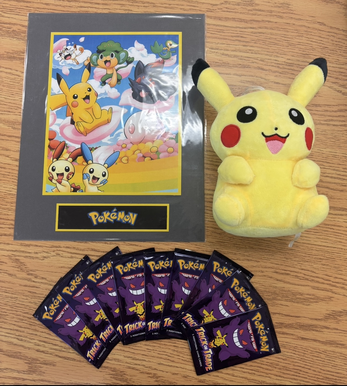 Pokemon Gift Pack - Includes Pikachew Stuffie, Pokemon Photo Photo (Size: 8