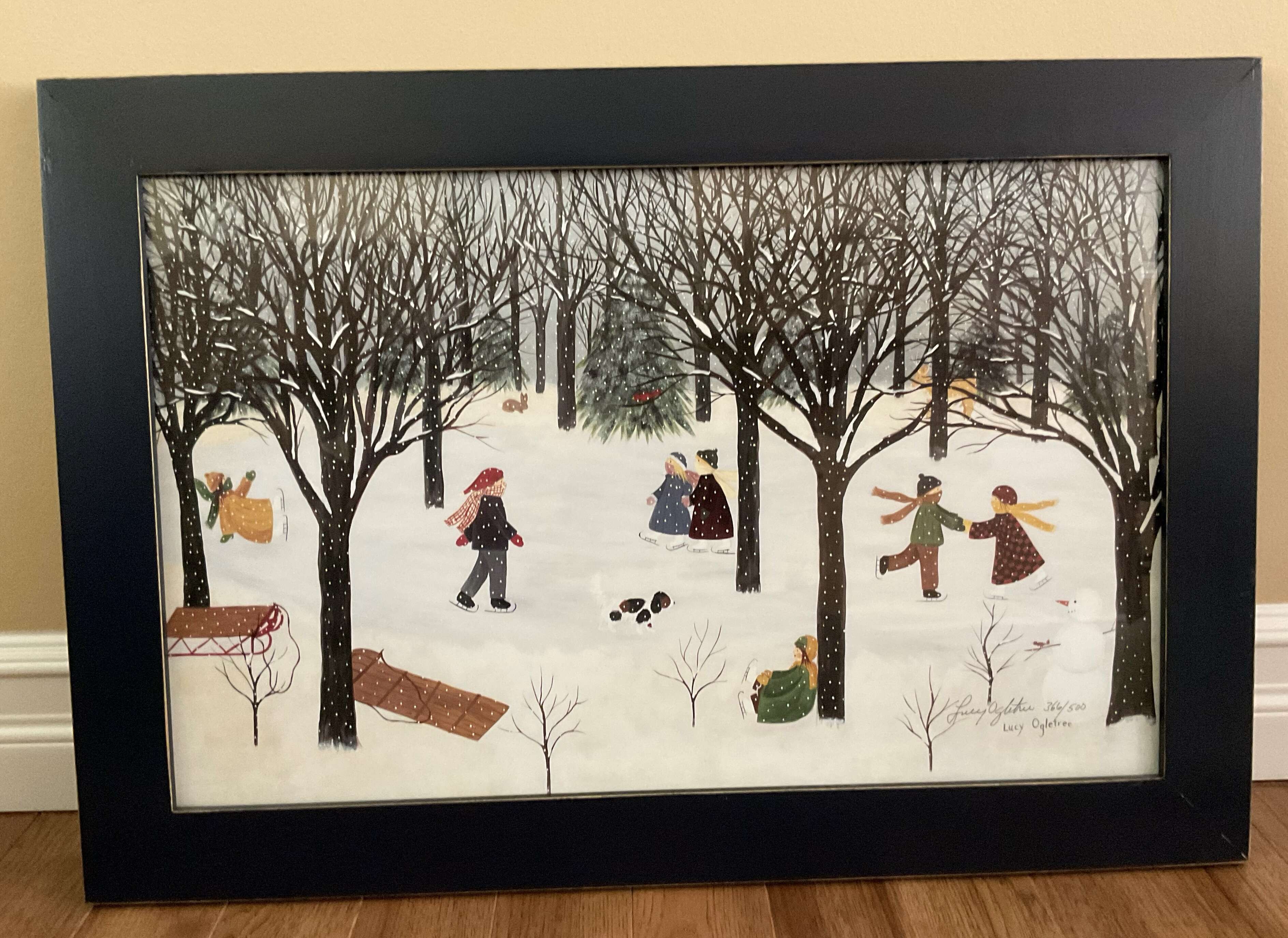 Lucy Ogletree signed print of