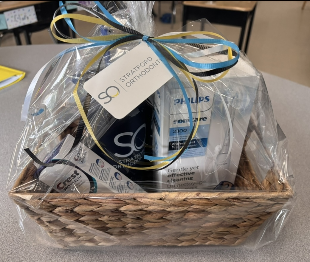 Stratford Orthodontics Gift Basket - Includes: Philips Sonicare 2300 Power Toothbrush, Stratford Orthodontics Hot/Cold Mug with Straw, Crest Pro Health Toothpaste, Baseball Cap, Sunglasses & MORE!!!