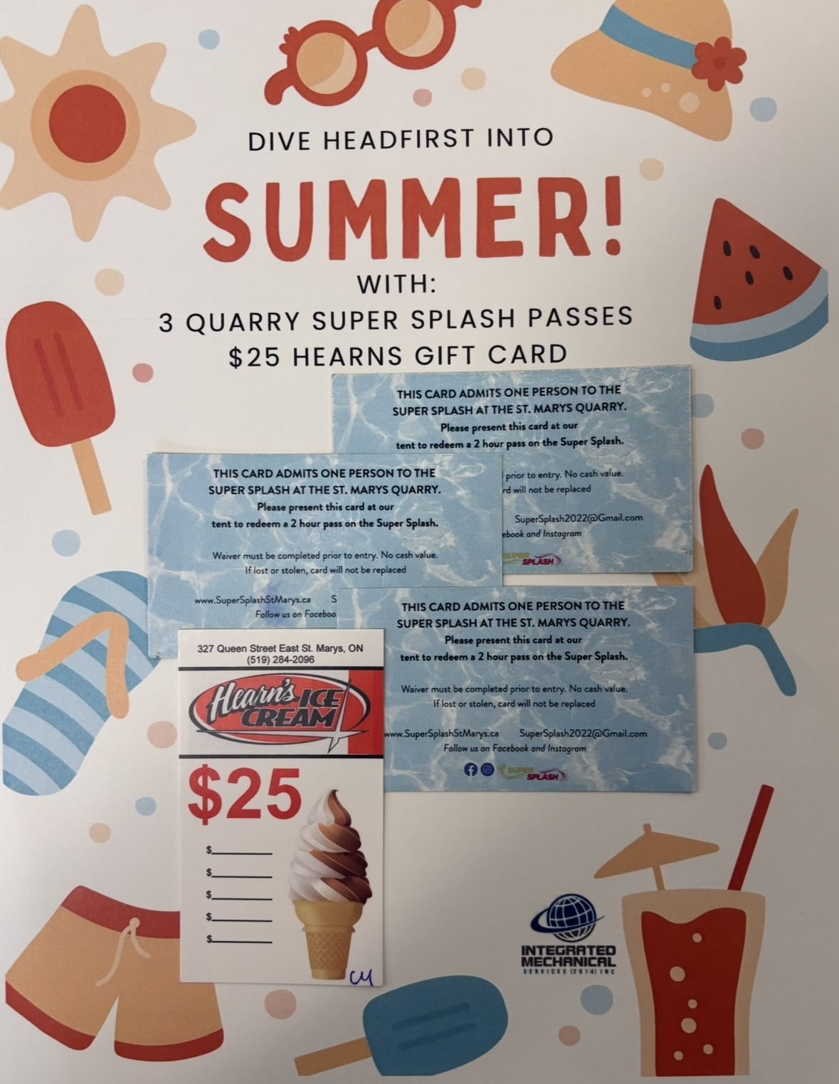 THREE Quarry Super Splash Passes and a $25 Hearns Gift Card