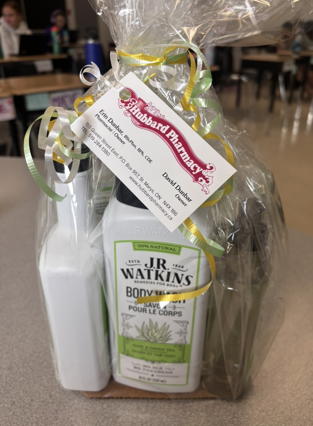 J.R. Watkins Gift Package - Includes body wash, hand soap, hand soap refill, hand cream & body lotion
