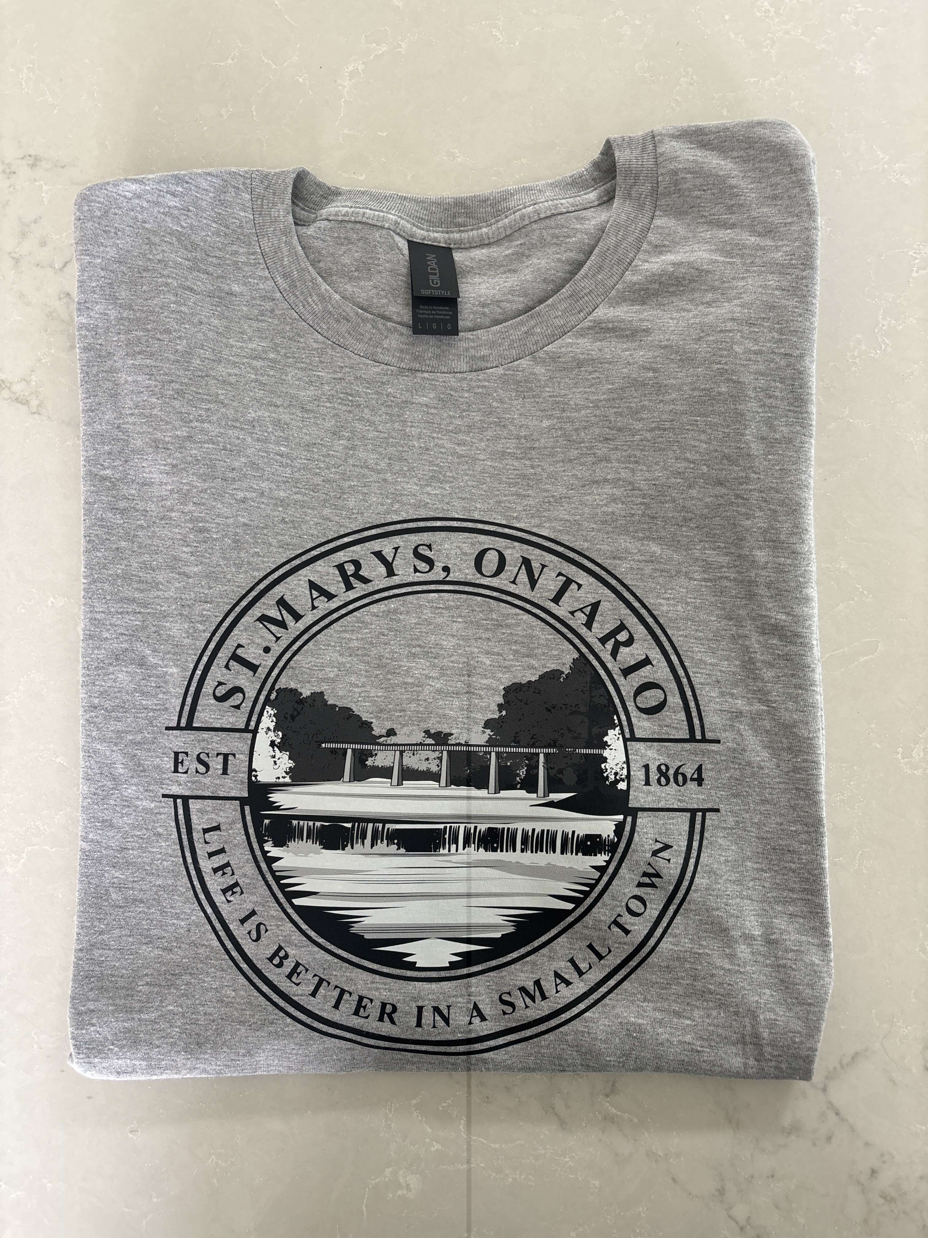 St. Marys, Ontario Life is Better In A Small Town Tshirt (Size Large)