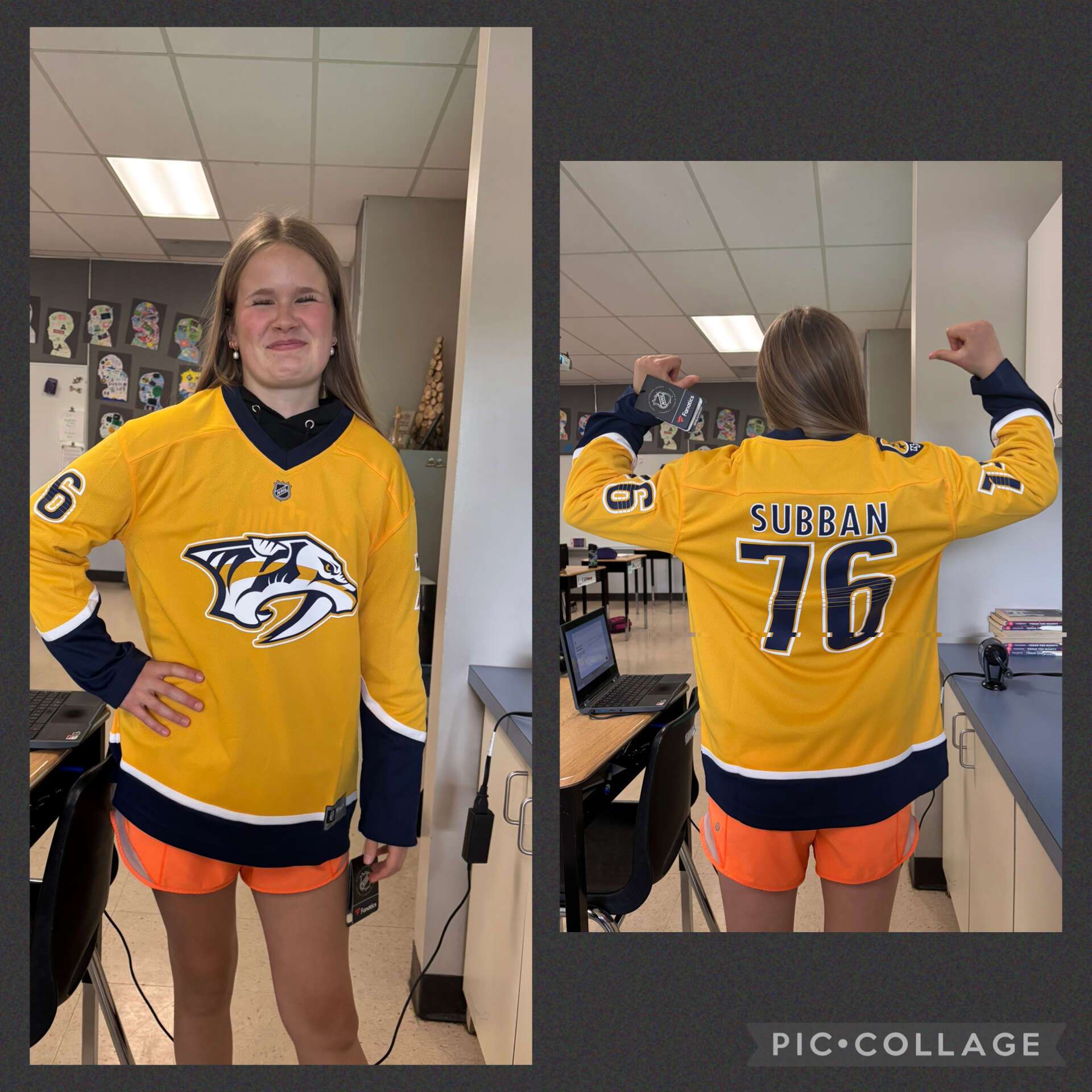 NHL Fanatics Nashville Predators Subban #76 Jersey Size: Youth L/XL