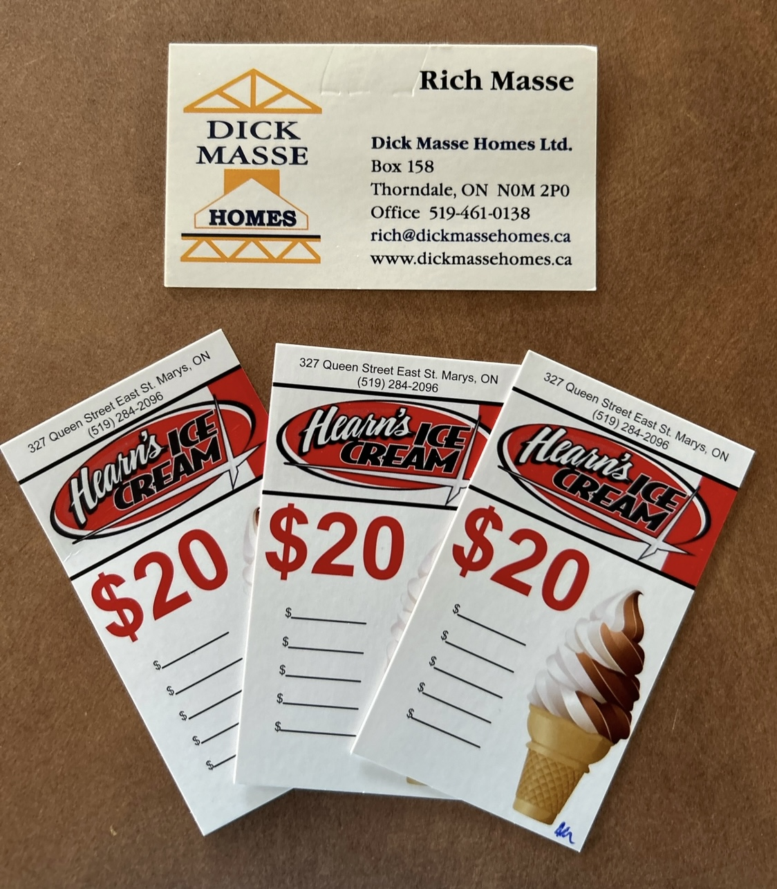 $60 Hearns Gift Cards (3 x $20)